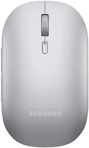 Samsung Slim Bluetooth Mouse - Wireless, Silent Click, Compact Design for Laptop, Tablet, MacBook, Android & Windows | Easy Pairing with Samsung Devices & Swift Windows 10/11 Connectivity | Perfect for Office Work, Remote Learning & Travel - Silver