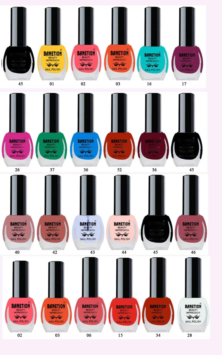 BANETION 24 Colors Nail Polish Set - 6ml Each, Long Lasting & Non-Toxic Nail Paint Kit for Women - Perfect for Manicure, Pedicure, Nail Art & DIY Home Salon