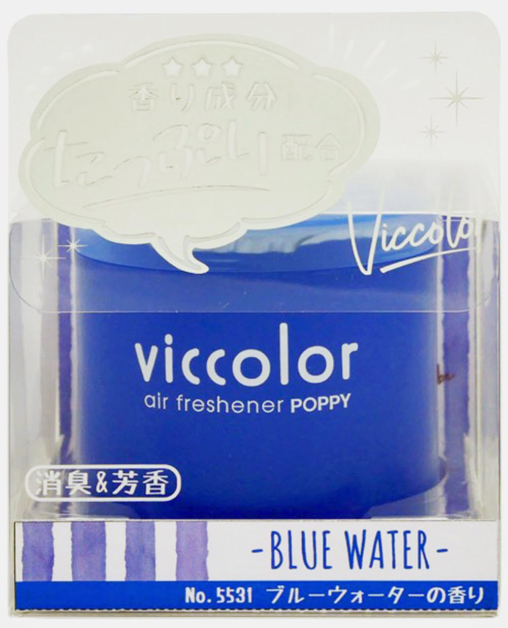 Viccolor Blue Water Air Freshener Gel - Long-Lasting Car & Home Fragrance for Fresh & Clean Air | Ideal for Cars, Bathrooms, Offices & Small Spaces