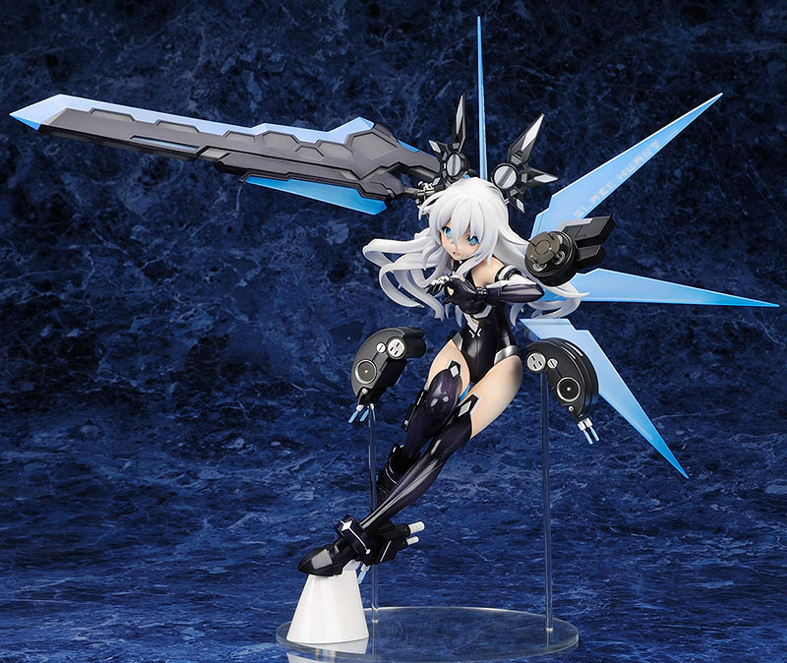 Hyperdimension Neptunia Black Heart 1/7 Scale PVC Anime Figure - Collectible Gaming Character Statue for Display & Decor