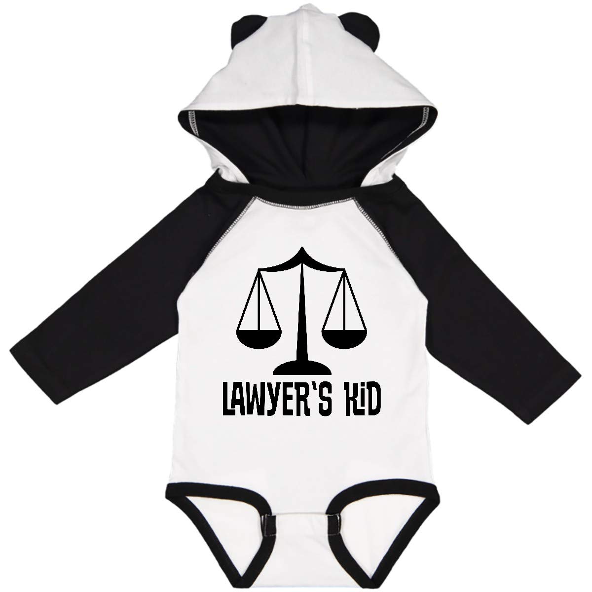 Inktastic Lawyers Kid Long Sleeve Creeper - Funny Baby Bodysuit for Boys & Girls - Perfect for Court Dates, Family Photos & Playtime
