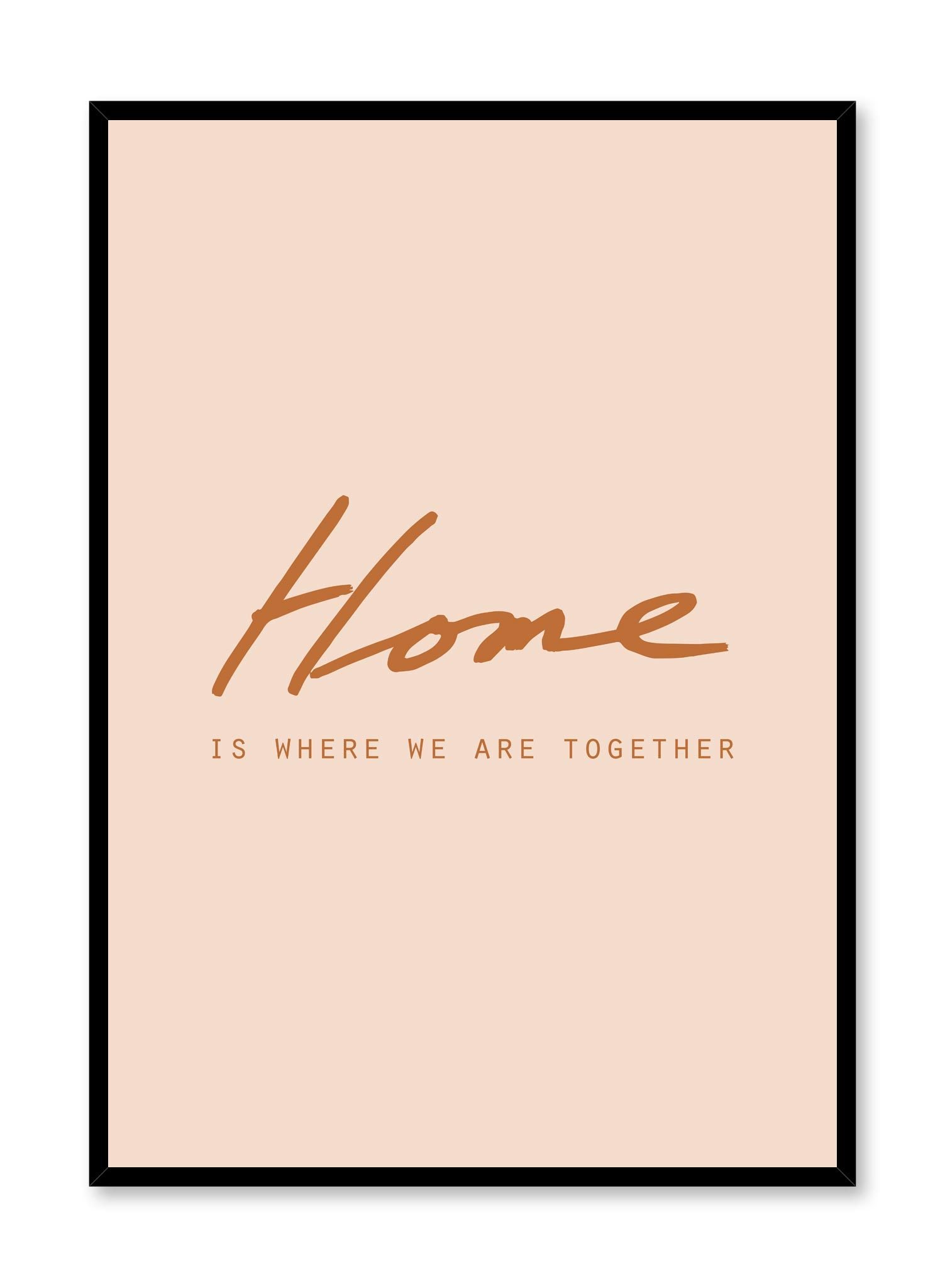 Orange Home Decor Poster - Vibrant Wall Art for Living Room, Bedroom & Office - Perfect for Modern & Boho Interior Design