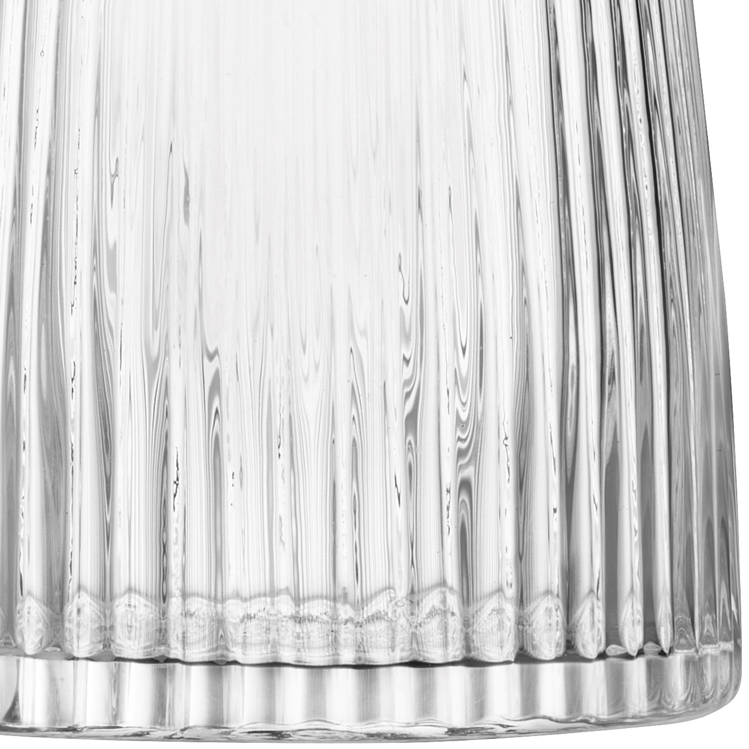 LSA International Pleat Vase - 10.25 Inch Clear Glass Decorative Vase for Home Decor, Wedding Centerpieces & Floral Arrangements