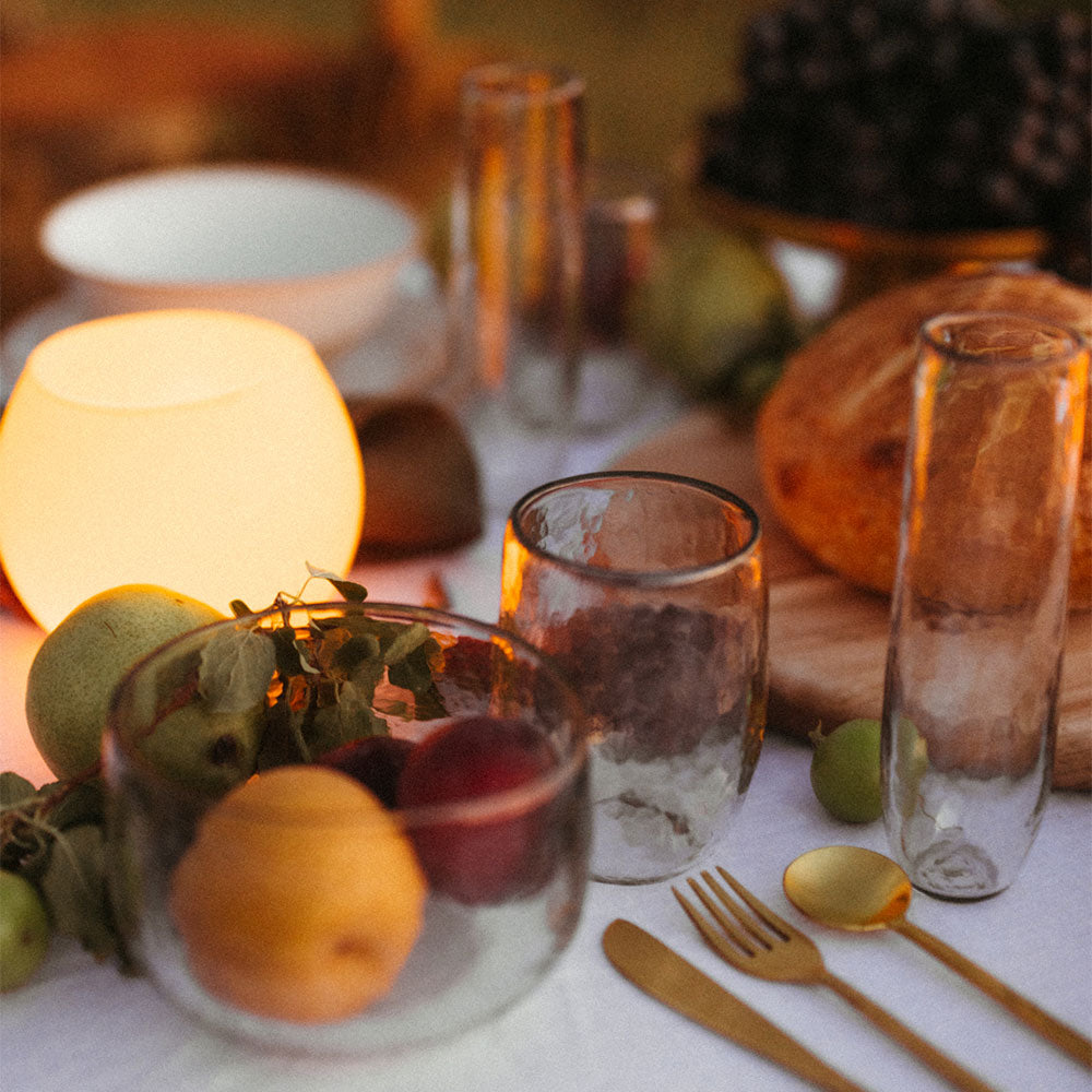 Natural Beeswax Luminary Candle Bowl - Handmade Eco-Friendly Home Decor for Relaxation, Meditation & Romantic Ambiance