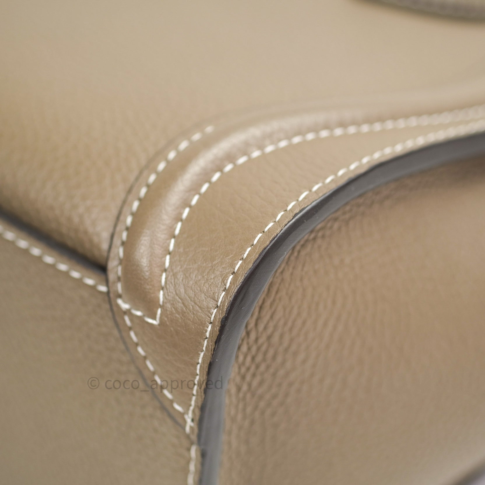 Celine Nano Luggage Bag in Souris Drummed Calfskin Leather - Stylish Crossbody Purse for Women | Perfect for Work, Travel & Everyday Use