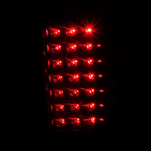 Black LED Tail Lights Assembly Set for Dodge Ram - Left & Right Pair Replacement - Enhance Nighttime Safety & Style for Trucks & Off-Road Adventures