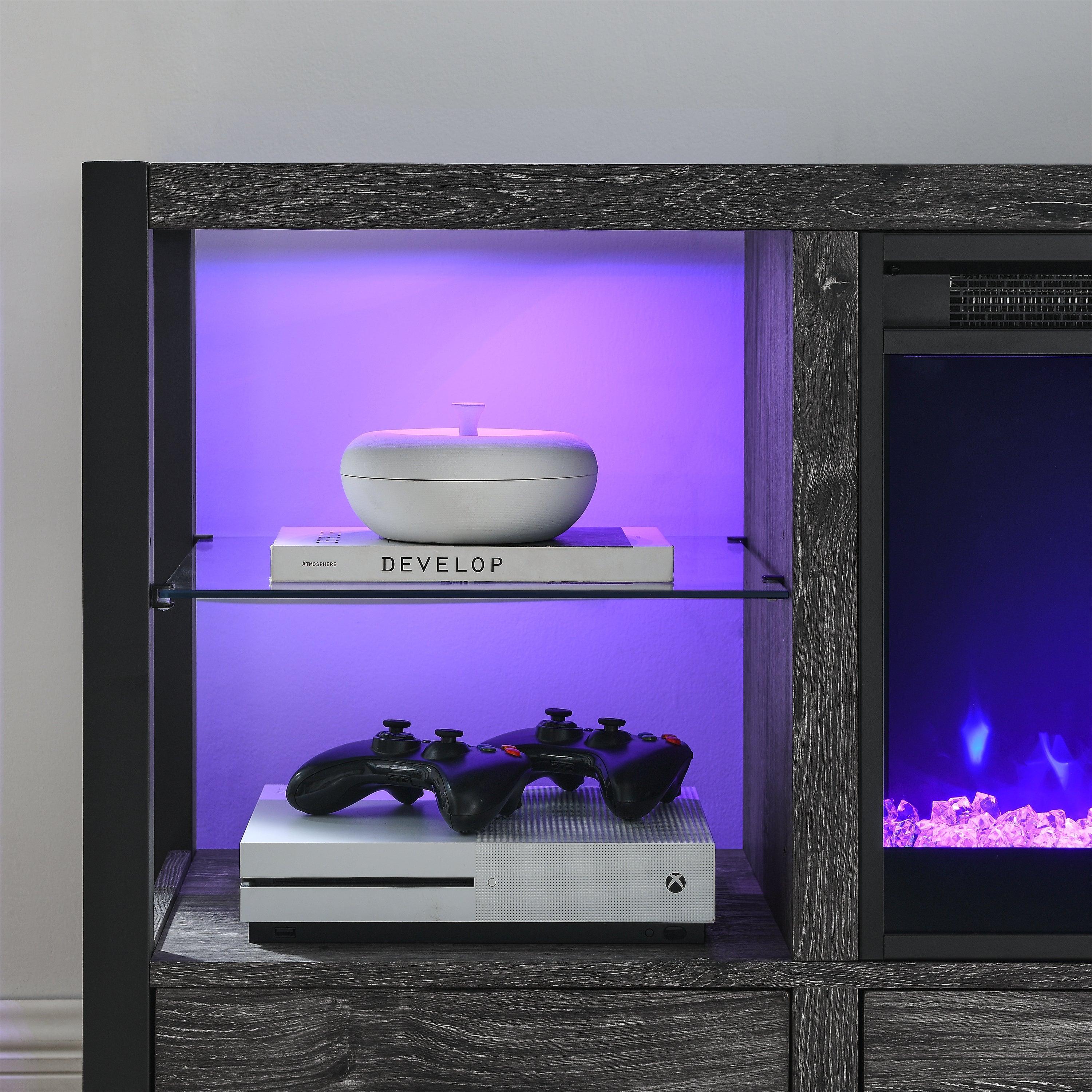 23 Inch Infrared Quartz Electric Fireplace Insert - Realistic Flame Effect, Remote Control - Perfect for Living Room, Bedroom & Office Heating