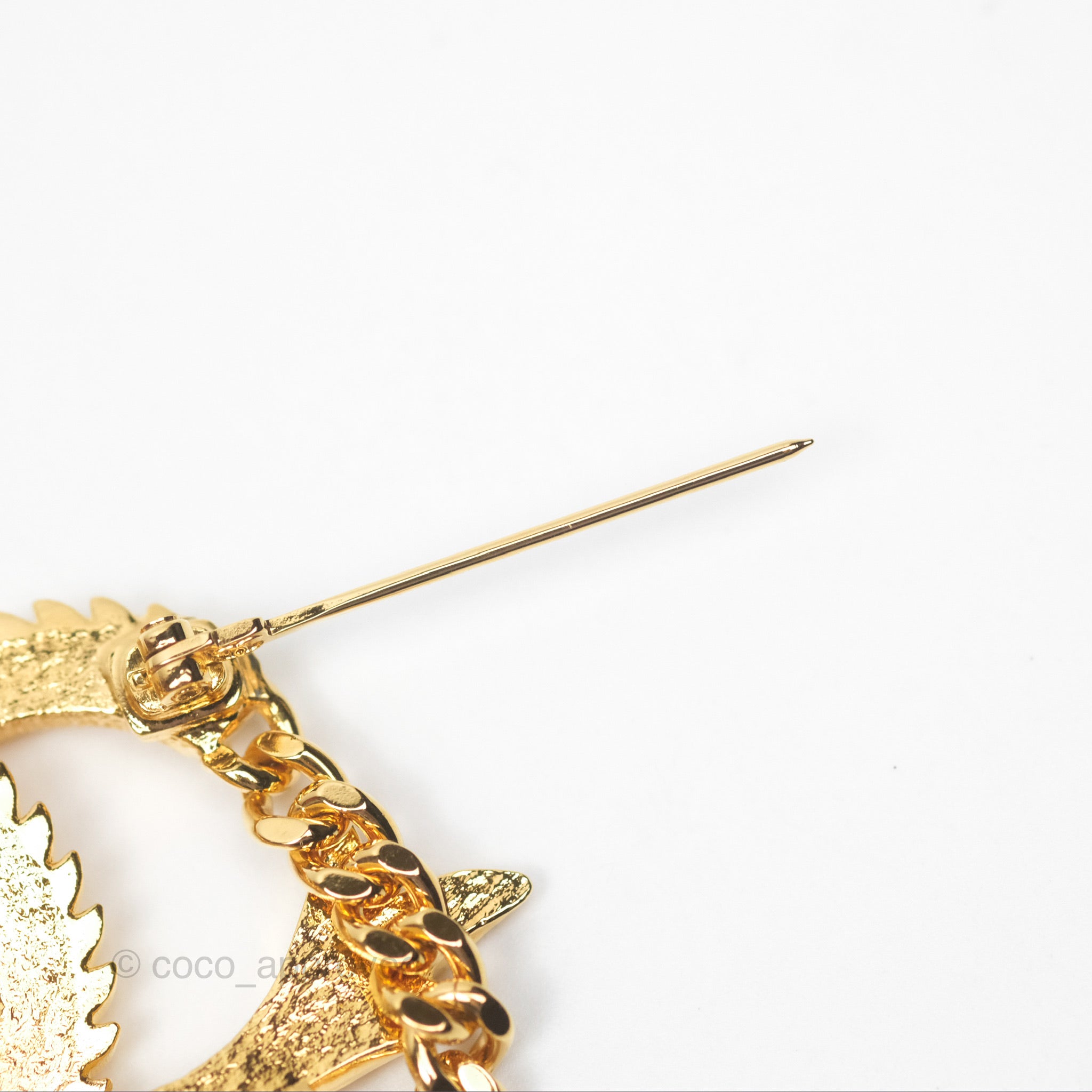 Chanel CC Dragon Chinese New Year Edition Gold Tone Brooch Pin - Luxury Fashion Accessory for Women, Holiday Gift & Special Occasions