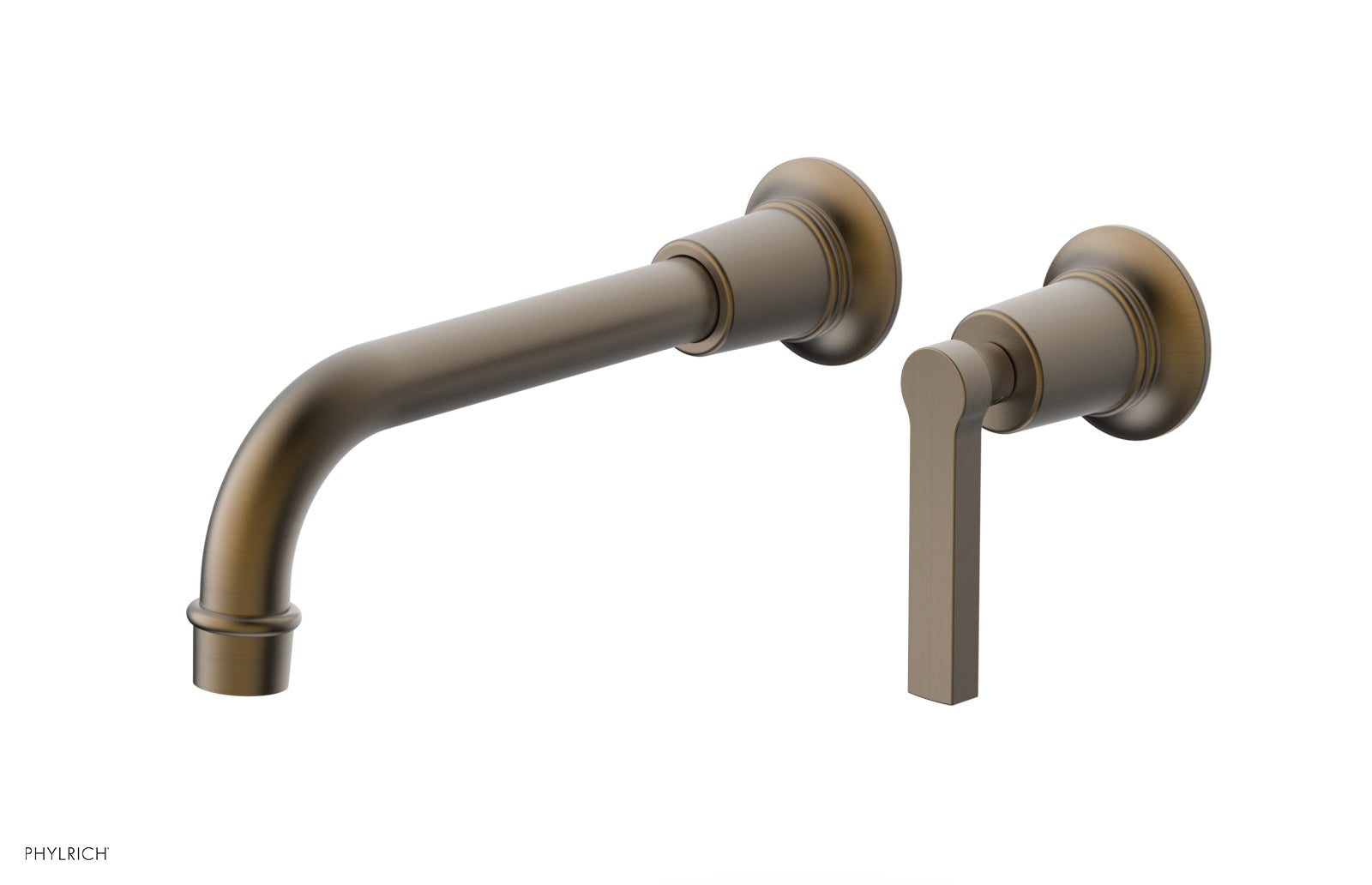 HEX MODERN Single Handle Wall Mounted Lavatory Faucet Set with Lever Handle - Model 501 18 - Perfect for Bathroom Sink, Powder Room, and Guest Bath Installation