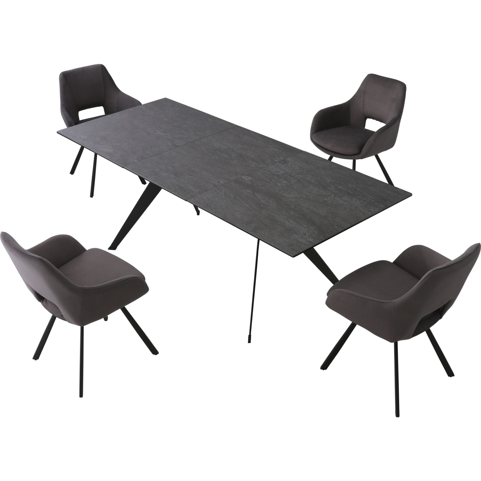 Amaze 5-Piece Modern Dining Set - Elegant Table & Chairs for Kitchen, Dining Room - Perfect for Family Meals & Entertaining Guests
