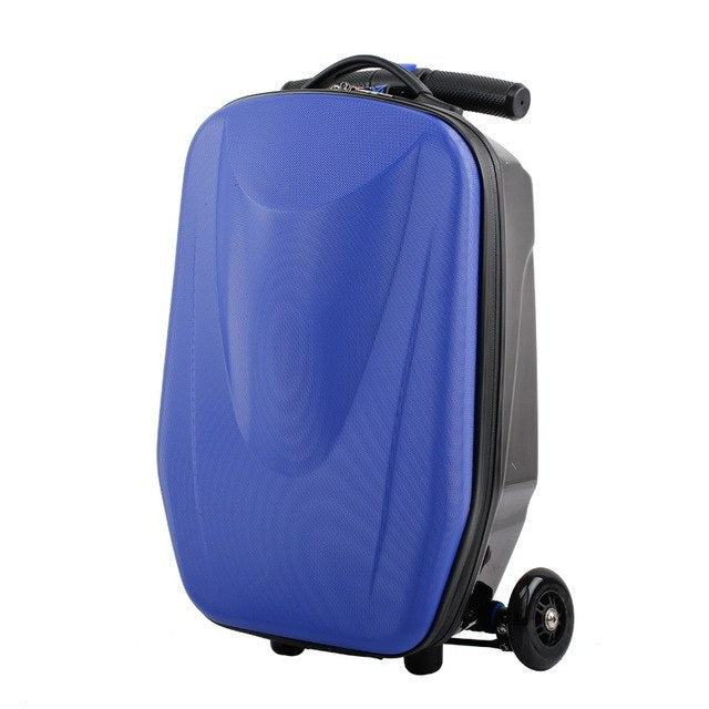 100% PC Luggage Set - Stylish 3D Printed Scooter Design Suitcase for Students & Business Travel | Durable Extrusion Shell for Commuting, Weekend Getaways & Air Travel
