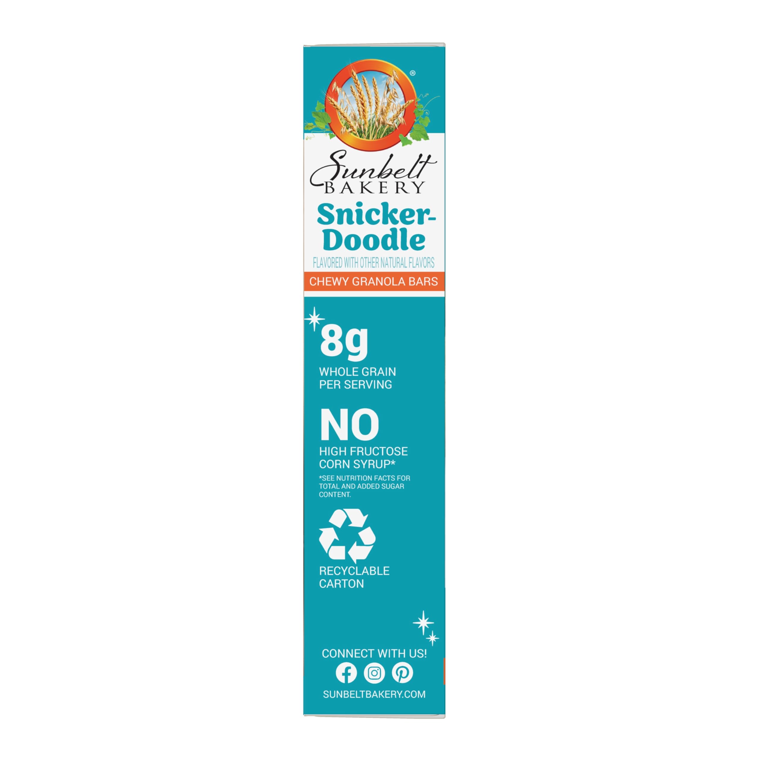 Sunbelt Bakery Snickerdoodle Chewy Granola Bars - 48 Pack (6 Boxes x 1.0 OZ) | Healthy Snacks for Kids & Adults | Perfect for School Lunches, Office Snacks & On-the-Go Energy