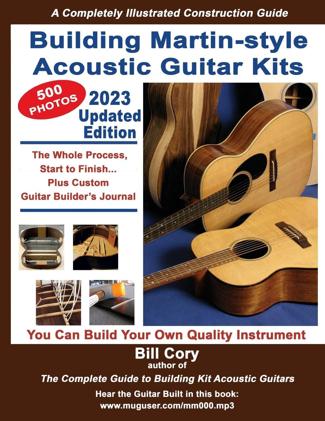 Martin-Style Acoustic Guitar Kit - Complete Step-by-Step DIY Guitar Building Manual for Beginners | Perfect for Home Projects, Music Enthusiasts & Woodworking Hobbyists