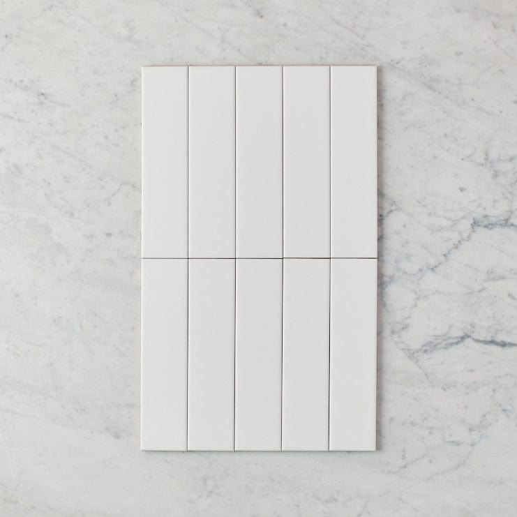 Premium Riverton Matte White Subway Tile - Classic 3x6 Inch Ceramic Wall Tile for Kitchen Backsplash, Bathroom, and Shower Renovation - Waterproof & Easy to Clean
