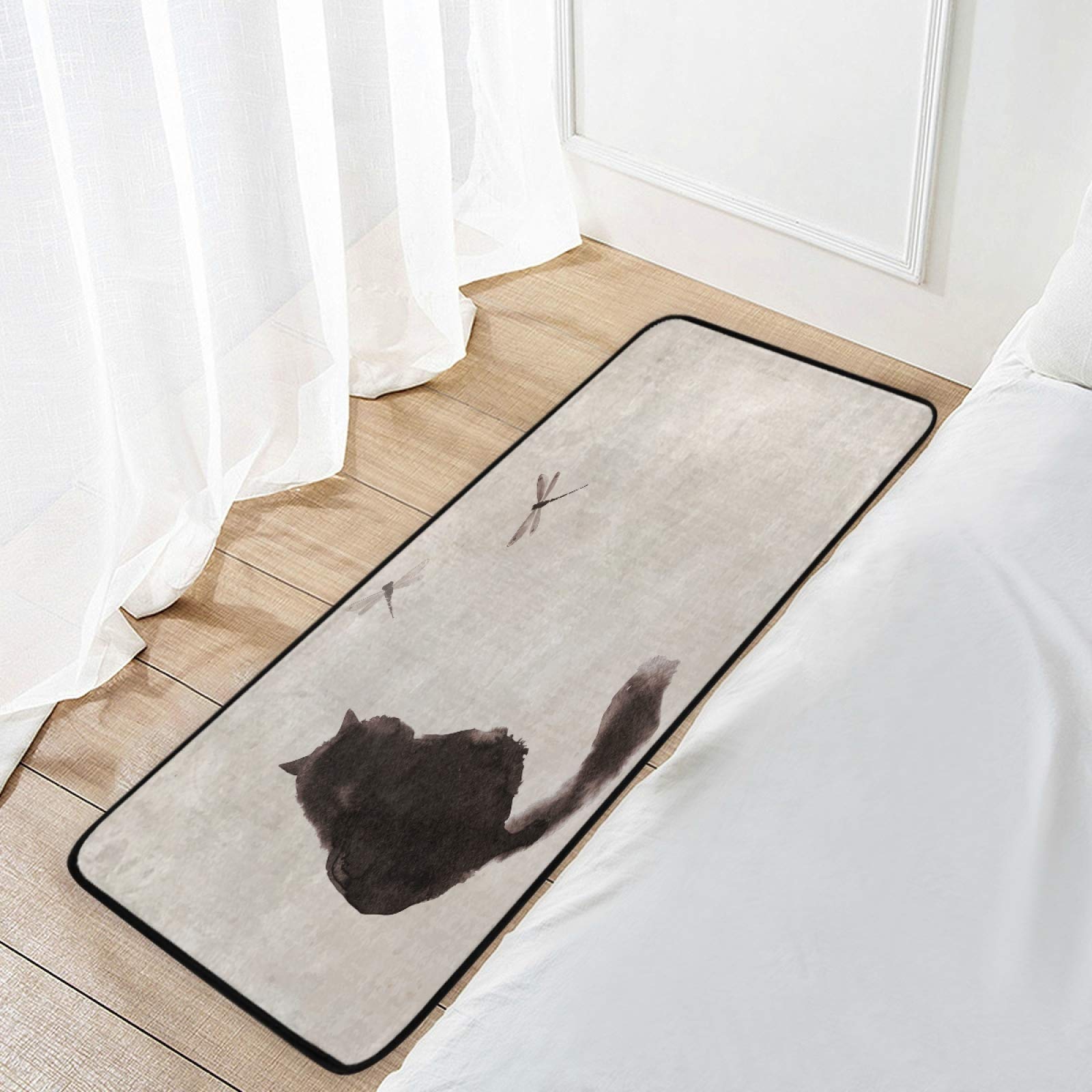 Premium Anti-Fatigue Cat Mat - Non-Slip Washable Kitchen & Bath Rug - 39