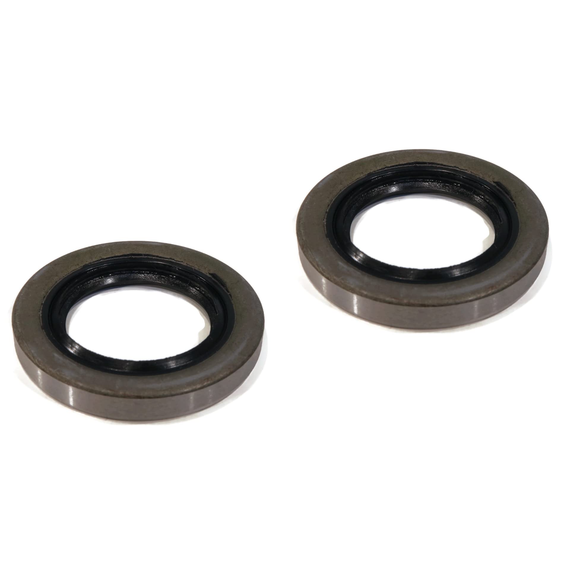 Chicago Rawhide 12407 Replacement Grease Seal - 2 Pack Double Lip Trailer Hub Seal (1.249
