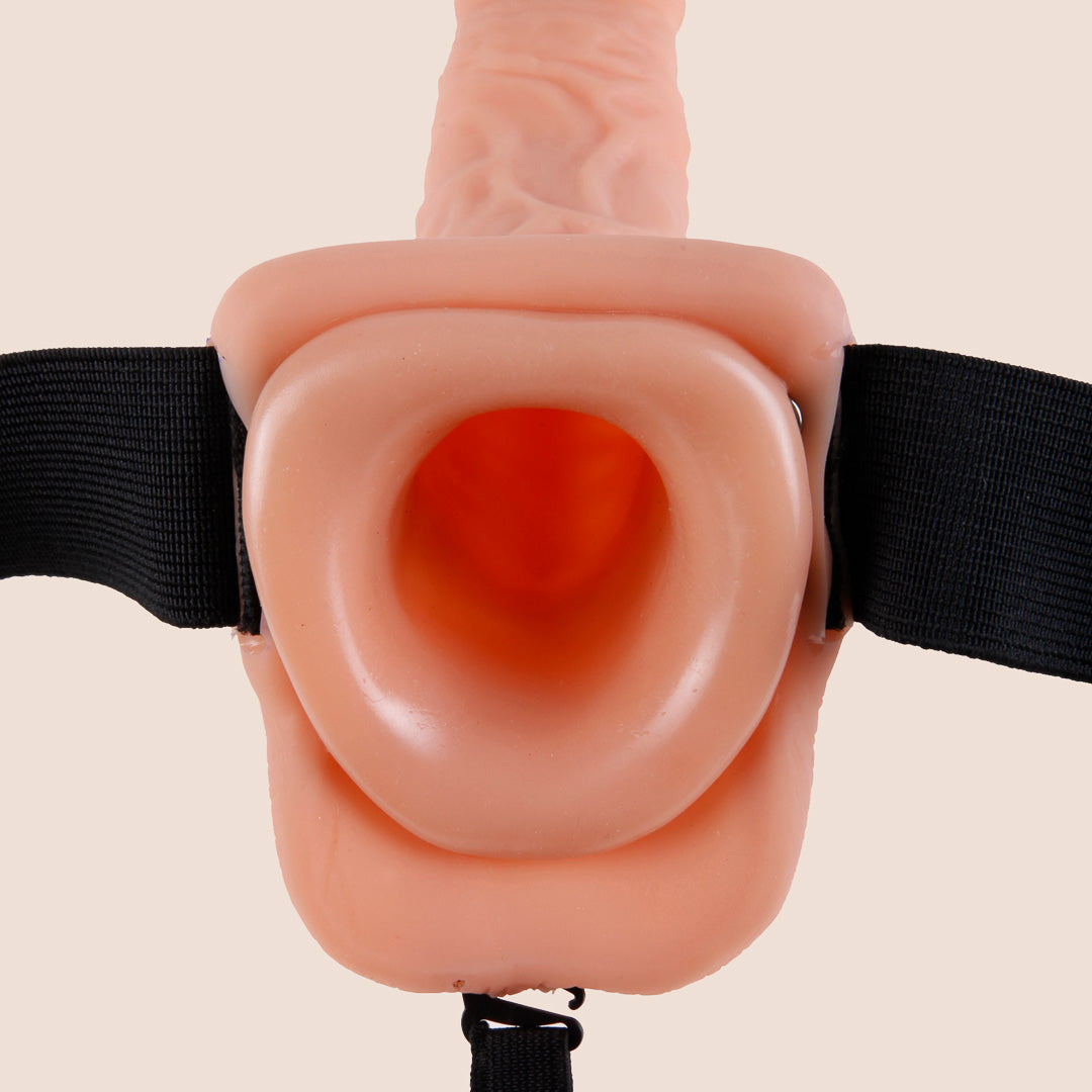 Fetish Fantasy Series 9 Hollow Strap-On Dildo with Realistic Balls - Adult Toy for Couples Play, Pegging & LGBTQ+ Pleasure