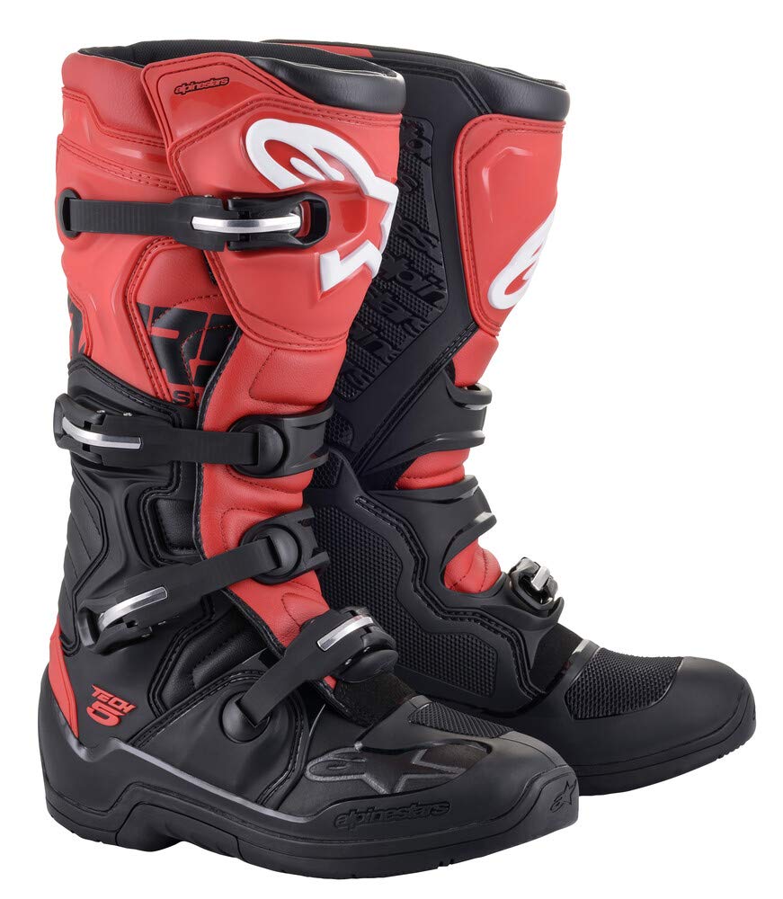 Alpinestars Tech 5 Unisex Motocross Boots - Durable MX Racing Shoes for Men & Women - Perfect for Off-Road Motorcycle, Dirt Bike & ATV Riding