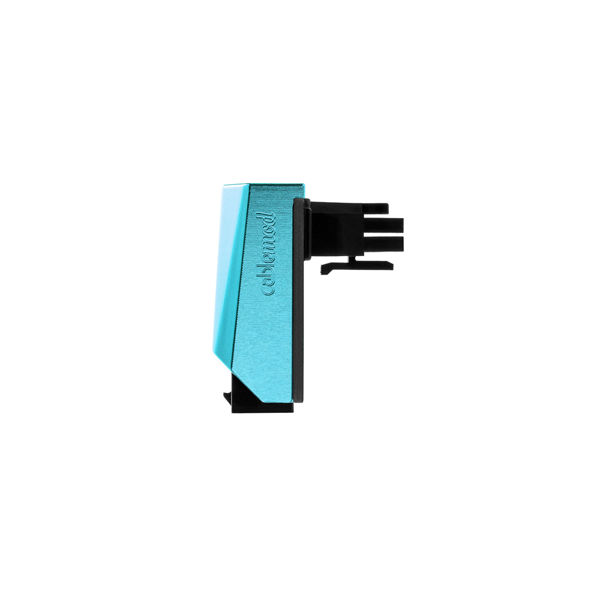 CableMod 12VHPWR 90 Degree Angled Adapter - Variant B (Light Blue) | Right Angle Power Connector for NVIDIA RTX 4090/4080 GPUs | Perfect for PC Gaming & Small Form Factor Builds