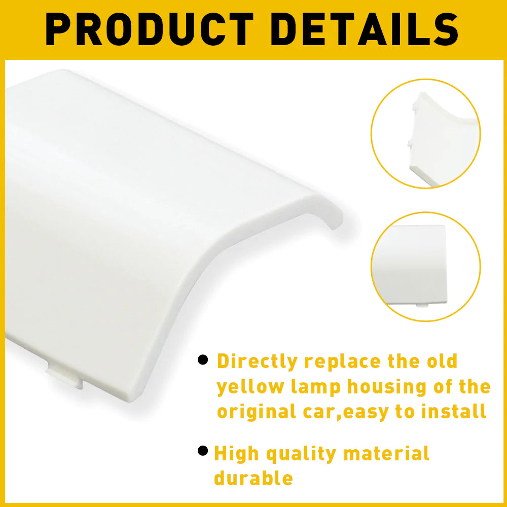 White Interior Overhead Dome Light Cover Compatible with Ford, Mercury & Lincoln Models - Durable Replacement for Car Ceiling Light - Perfect for Night Driving & Interior Lighting
