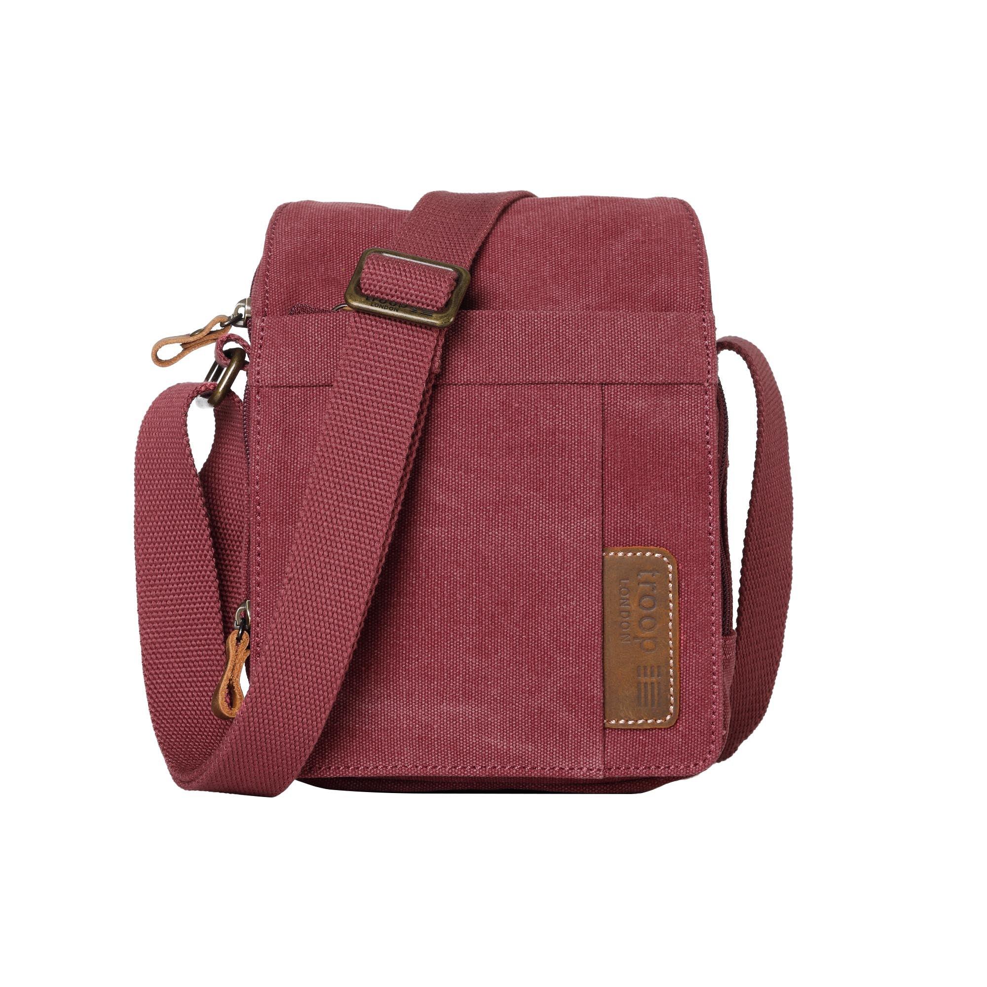 TRP0220 Troop London Classic Canvas Crossbody Bag - Stylish & Durable for Travel, Work & Everyday Use