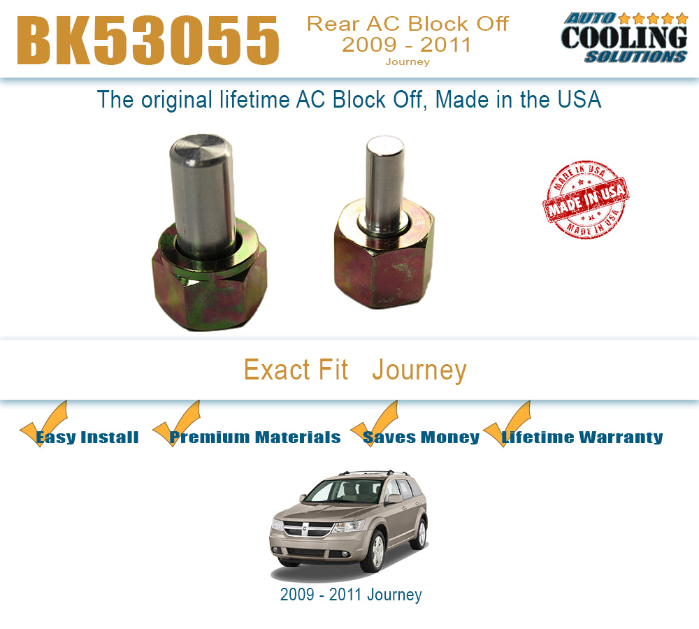 2009-2011 Journey Rear AC Block Off Plate - Improve HVAC Efficiency & Performance - Perfect for Car Upgrades & Maintenance