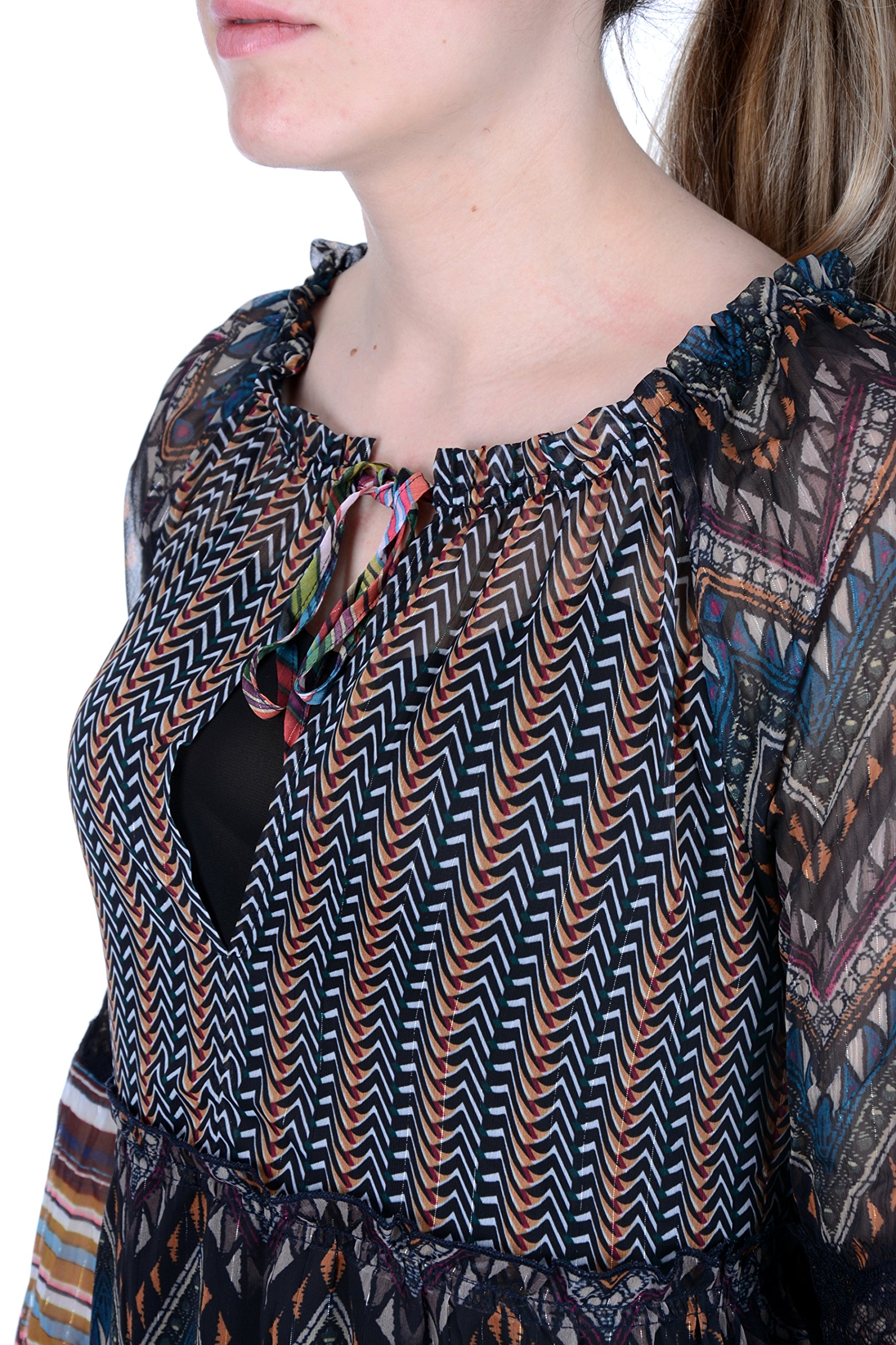Desigual Women's Lena Woven Long Sleeve Dress - Stylish Floral Print Casual & Party Wear for Spring/Summer