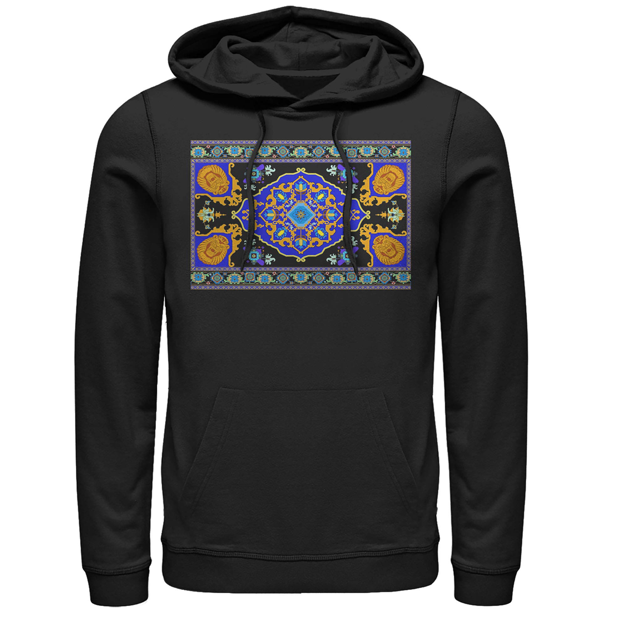 Men's Aladdin Magic Carpet Print Pullover Hoodie - Disney Inspired Casual Wear for Fans, Cosplay & Everyday Comfort