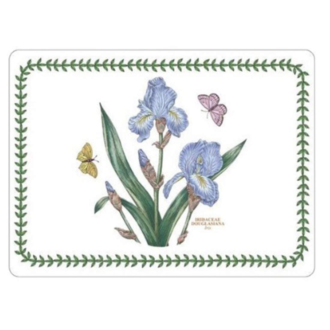 Botanic Garden Placemats Set of 4 - Waterproof Table Mats for Dining, Kitchen, and Outdoor Use - Non-Slip Rectangular Place Mats for Home Decor and Parties