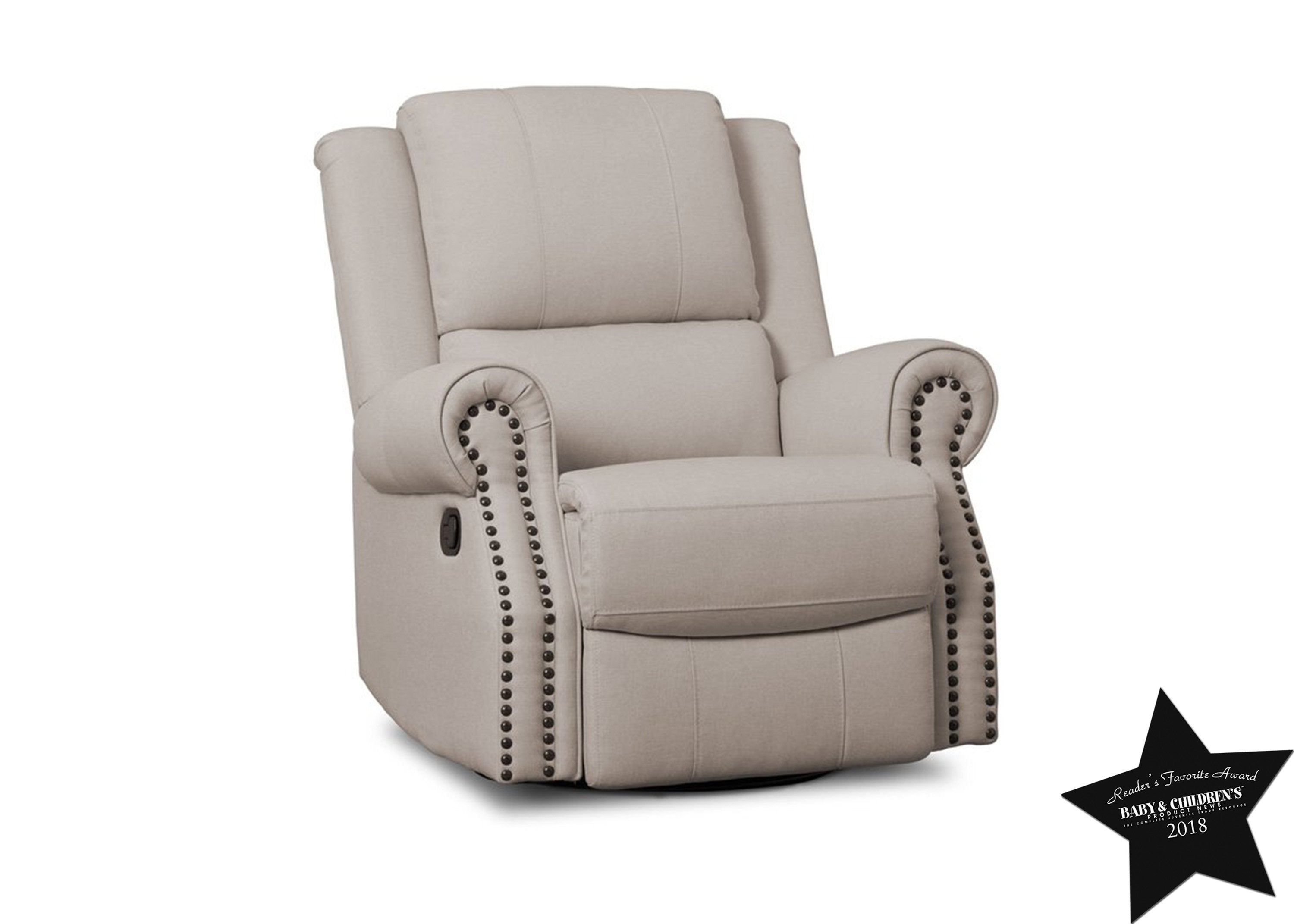 **Drake Nursery Recliner Swivel Glider Chair - Comfortable Rocking Chair for Baby Nursery, Breastfeeding & Relaxing - Perfect for Nursing, Reading & Bonding with Baby**