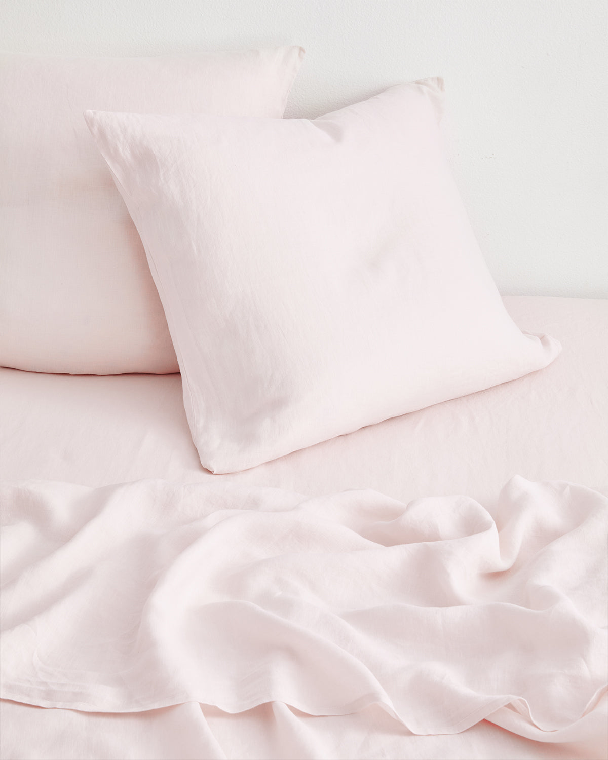 100% French Flax Linen Rosewater Pillowcases Set of 2 - Premium European Bedding for Luxury Bedroom Decor & Guest Room Essentials
