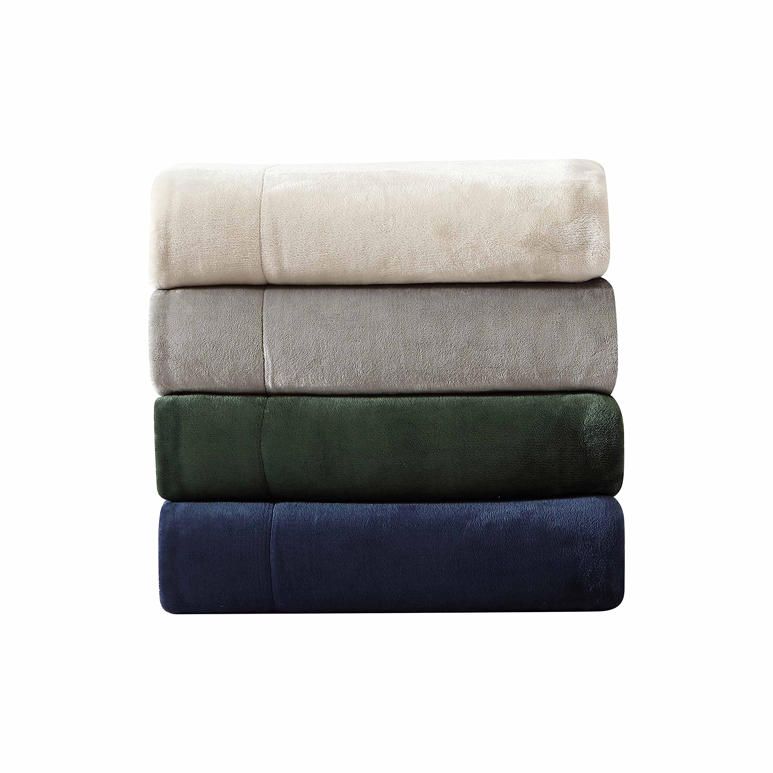 Eddie Bauer Ultra-Plush Reversible Sherpa Fleece Throw Blanket - Soft & Cozy Twin Size Blue Blanket for Bed, Couch, Sofa, Living Room, Office & Travel - Warm Winter Home Decor Gift