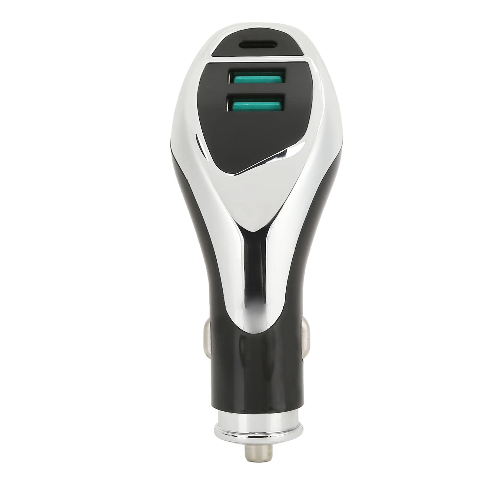 Sutinna 18W PD Fast Car Charger Adapter with Dual USB & Type-C Ports - Smart Power Distribution for iPhone, Samsung, Android - Perfect for Road Trips & Commuting