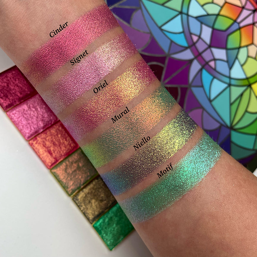 Electric Multichrome Eyeshadow Palette - Long Lasting Shimmer & Metallic Makeup for Party, Halloween & Special Occasions