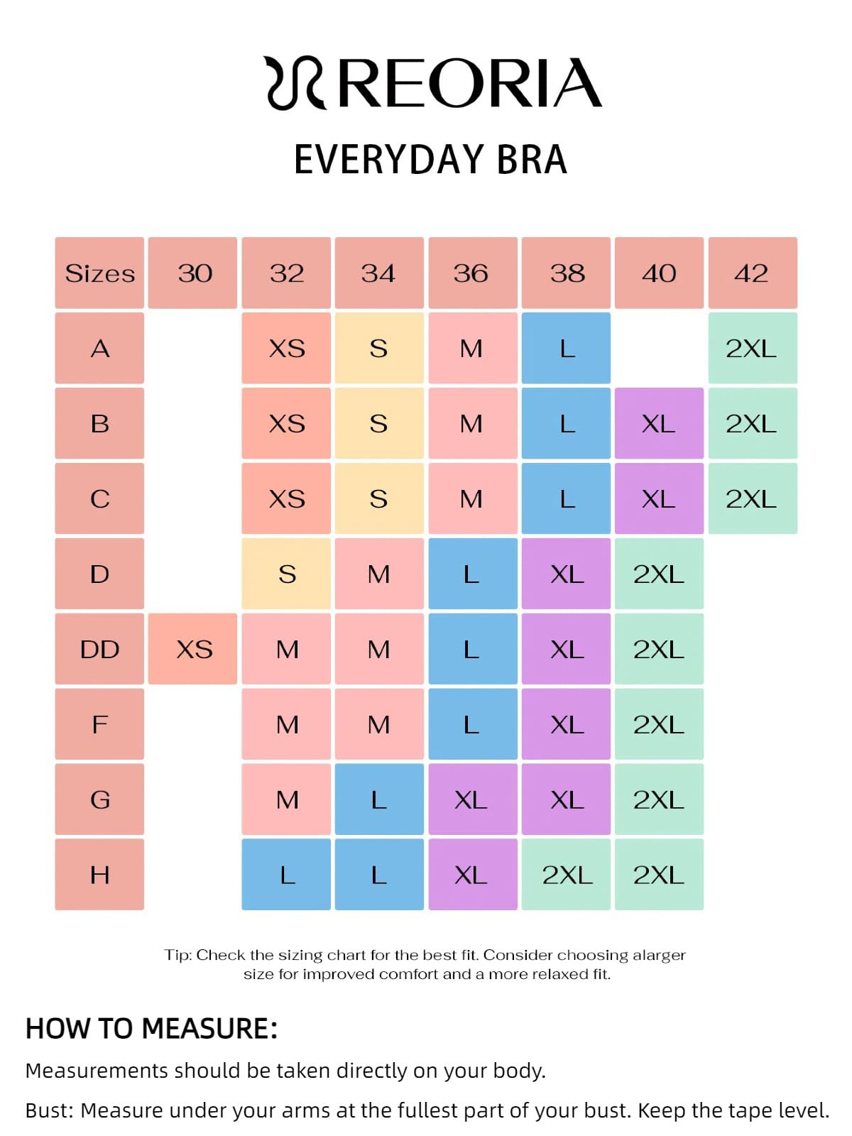 REORIA Women's Wireless Racerback Bralette - Comfortable No-Padded Sleep Bra for Yoga, Lounge & Everyday Wear