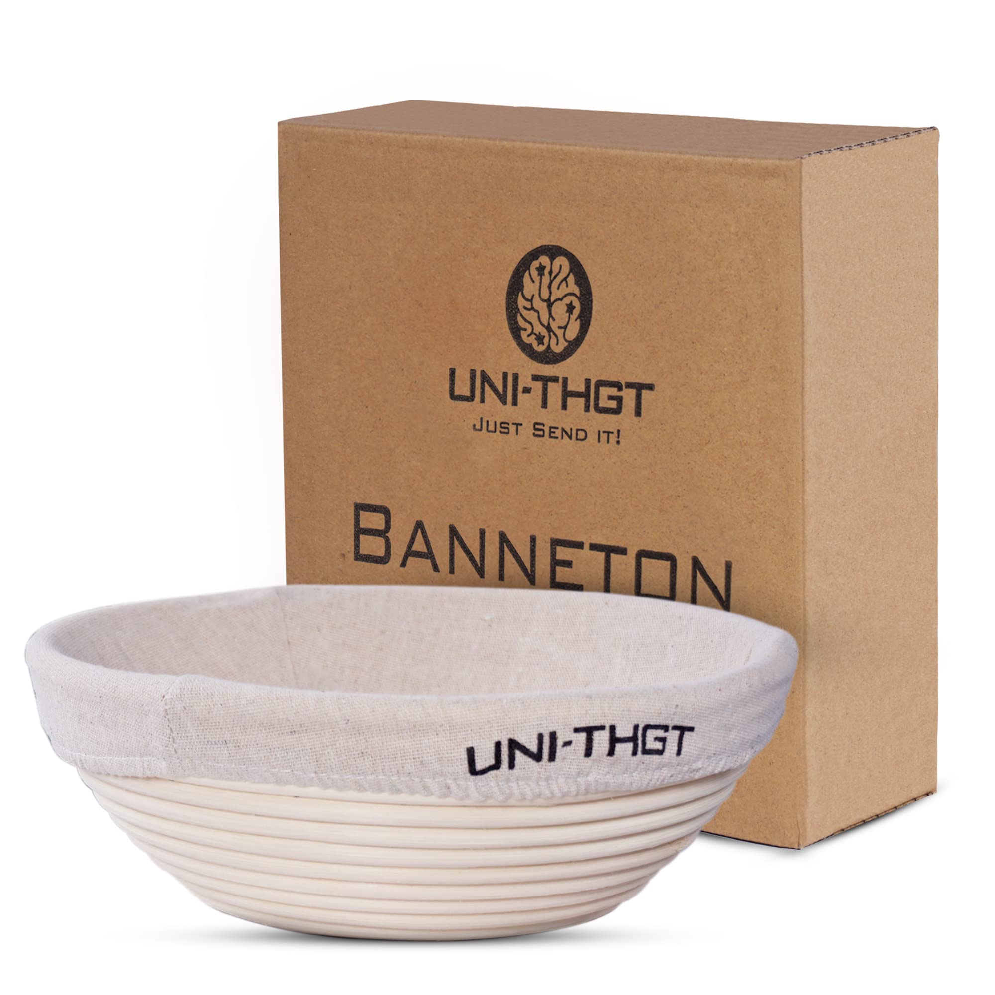 Organic Sourdough Proofing Basket Set - Natural Rattan Bread Bowl for Artisan Bread Baking - Durable Bread Proofing Box & Proofer for Homemade Sourdough - Perfect for Bread Rising and Baking - Ideal for Home Bakers & Professional Bakeries - Kitchen Essential for Bread Making Enthusiasts