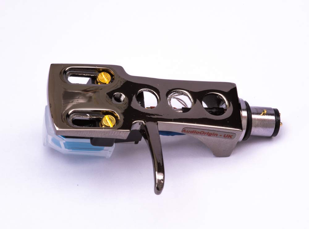 High-Quality Titanium Plated Headshell & AT-VM95 Cartridge with Stylus & Oil - Compatible with Denon DP500M, DP300F, DP60L, DPA100, DP1300, DP1100, DP1200, DP1250, DP1700, DP33F Turntables - Perfect for Vinyl Record Players & Audio Enthusiasts