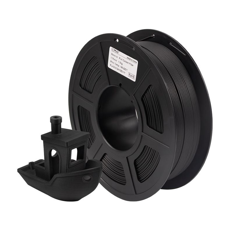 Premium PLA CF 3D Printer Filament - 1.75mm, 1kg Spool, Bambu Lab AMS Compatible, Carbon Fiber Reinforced, Multiple Color Options for High-Strength 3D Printing Projects