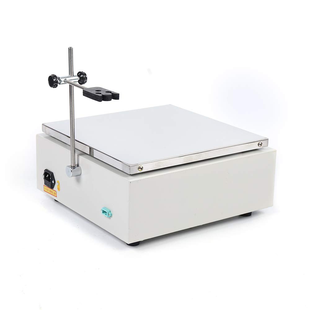 110V Magnetic Hot Plate Stirrer with Temperature Control & Timing - Lab Heating Mixer for Constant Temperature Stirring, Max 10L Capacity - Ideal for Chemistry Experiments, Lab Research & Scientific Mixing