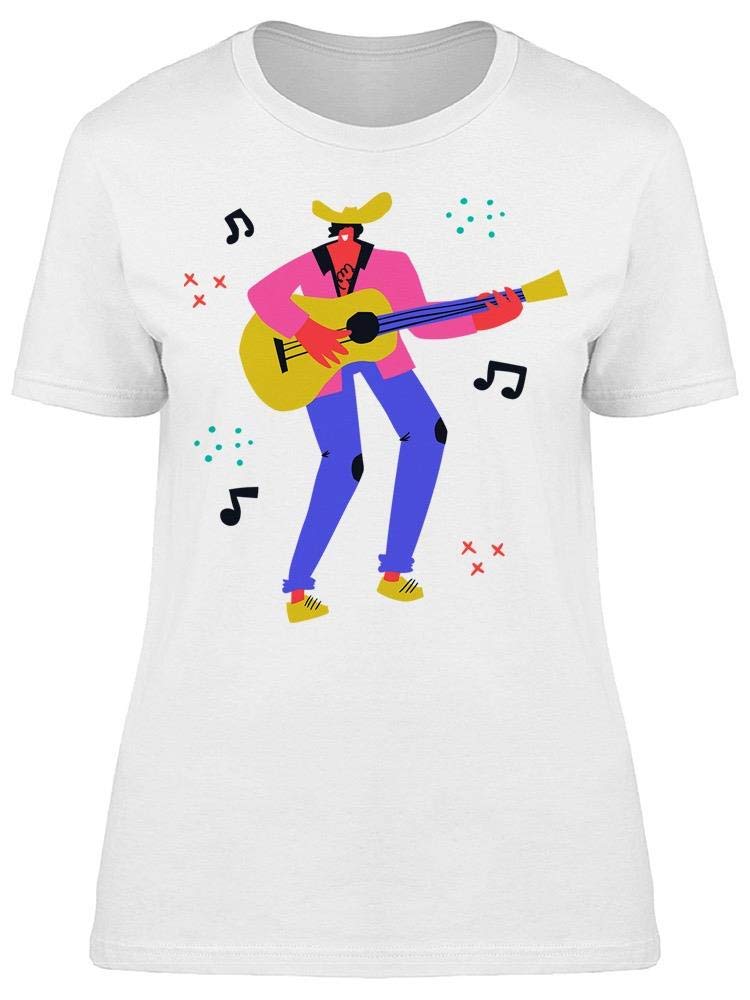 Country Singer Playing Guitar T-Shirt for Women - Vintage Music Lover Tee - Perfect for Concerts, Music Festivals & Casual Wear