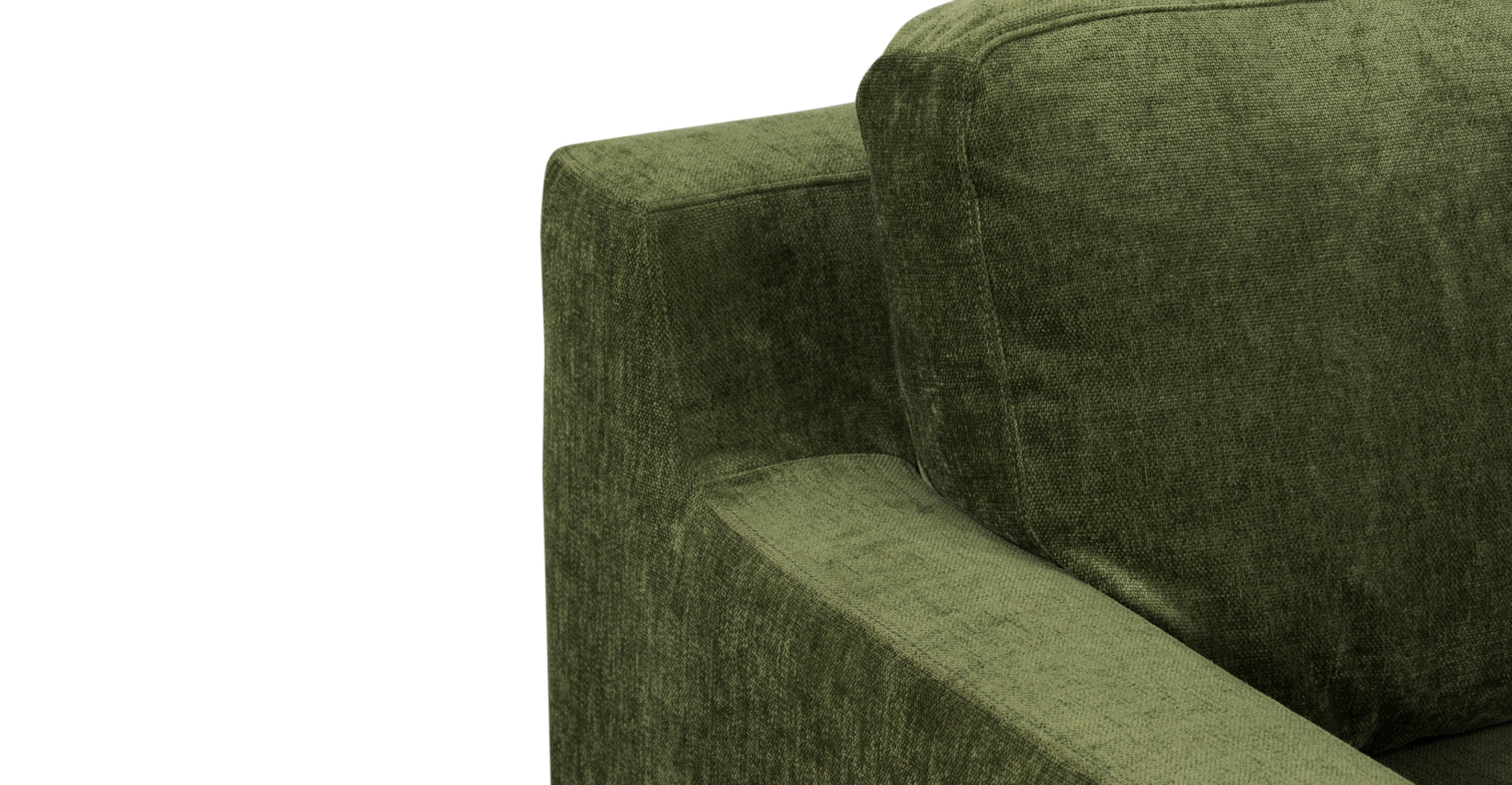 Luxury Zyon Velvet Sofa - Modern Plush Fabric Couch for Living Room, Lounge & Home Decor - Comfortable Sectional Sofa with Soft Velvet Upholstery