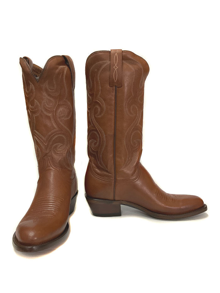 Lucchese M3429.R3 Men's Western Cowboy Boots in Whiskey Leather - Perfect for Rodeo, Country Dancing & Casual Wear
