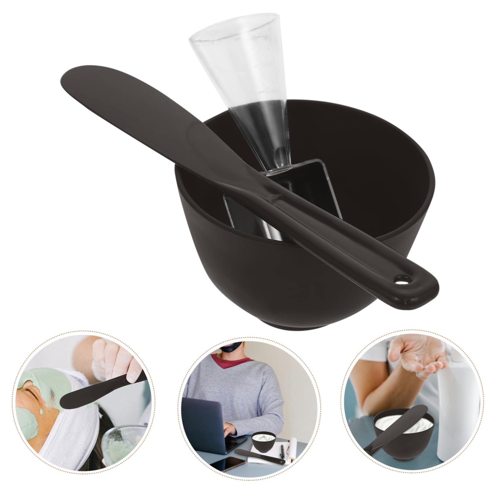 Professional DIY Facial Mask Mixing Bowl & Stick Set for Homemade Skincare - Perfect for Mixing Clay, Charcoal & Sheet Masks at Home