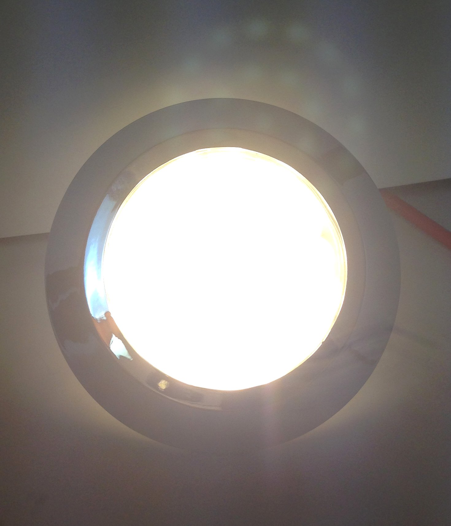 Marine Boat LED Round High Brightness Ceiling Light - IP44 Waterproof Surface Mount for Cabin, Deck & Cockpit Lighting