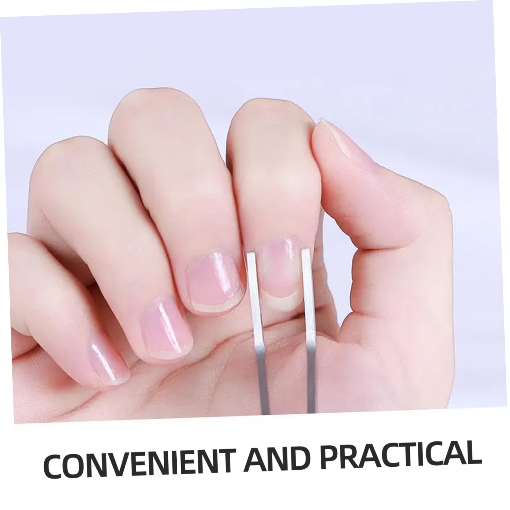 Beavorty 2Pcs Stainless Steel Nail Shaping Clips for Gel Manicure & Nail Art - Professional Nail Extension Tweezers, Pinching Tools for DIY & Salon Use - Perfect for Acrylic, Gel, and Press-On Nails