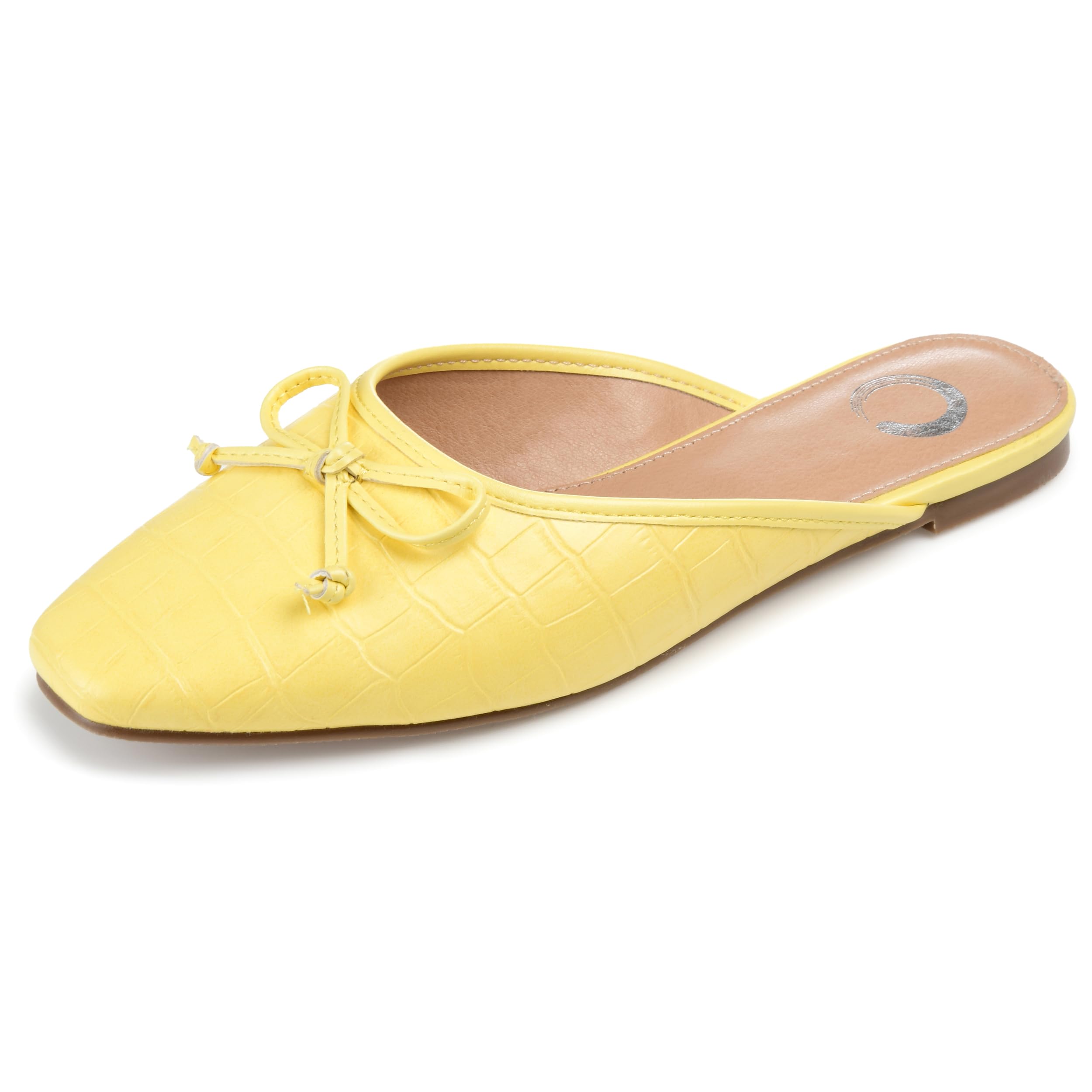 Journee Collection Women's Comfortable Ballet Flats - Lightweight Slip-On Shoes for Work, Travel & Everyday Wear