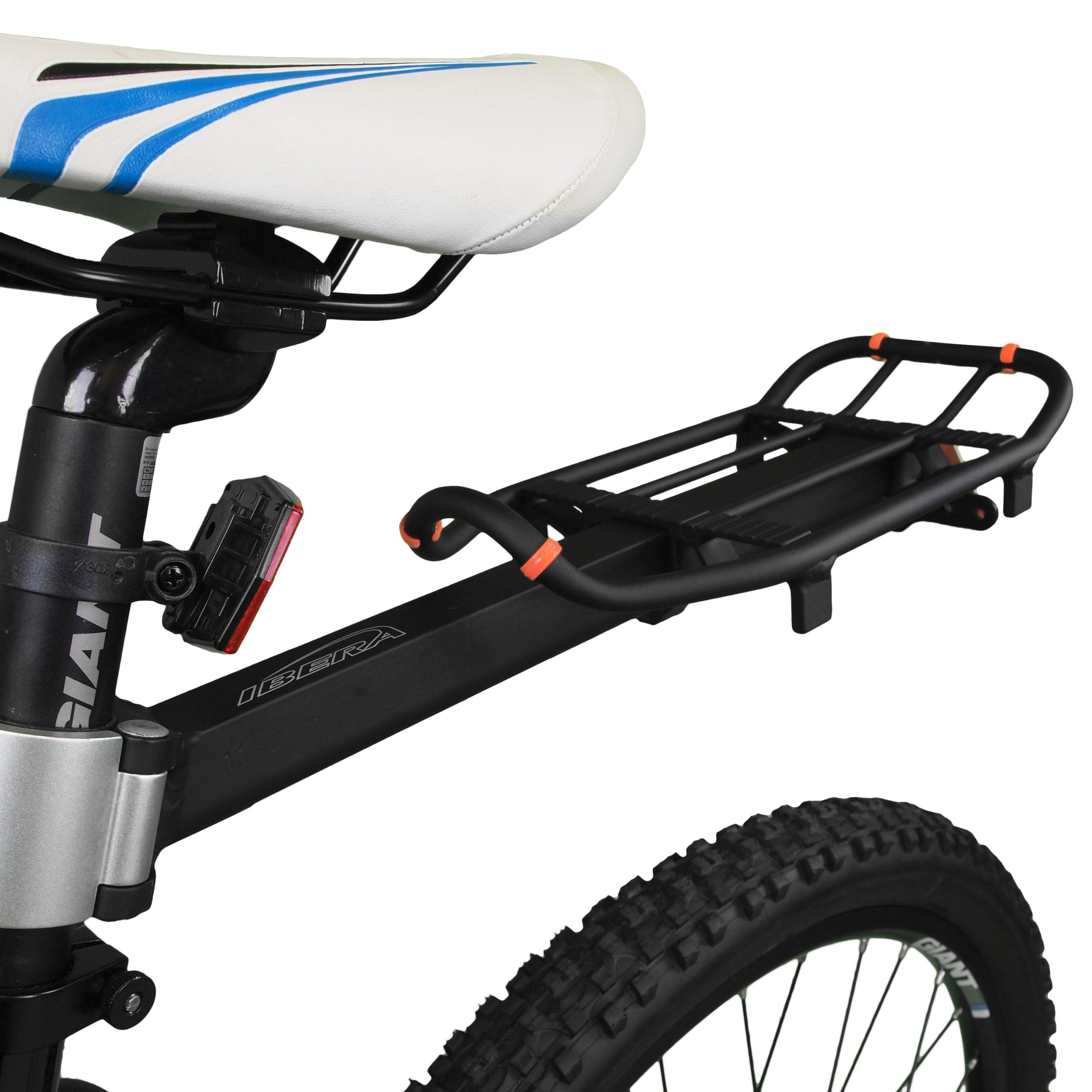 Ibera Bike Seatpost Rack - Lightweight Aluminum Cargo Carrier for Commuting, Cycling & Urban Travel - Perfect for Backpacks, Groceries & Work Essentials
