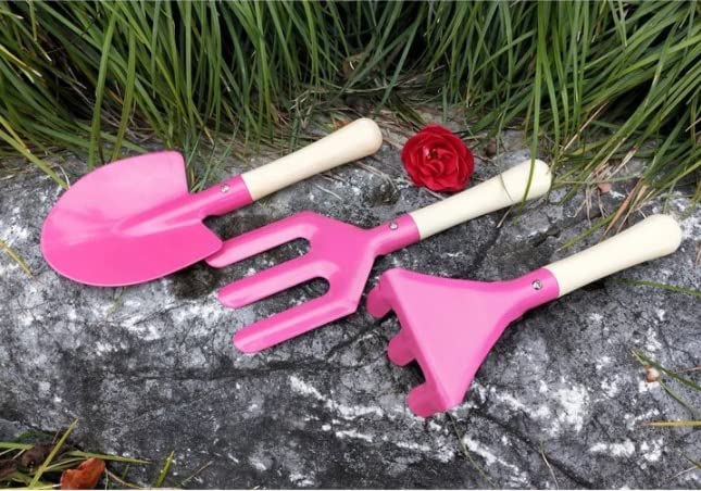 FRAHS 3-Piece Garden Tool Set - Heavy Duty Gardening Supplies, Portable Multi-Function Hand Tools for Outdoor Gardening - Perfect Gardening Gifts for Home, Yard & Landscaping Projects