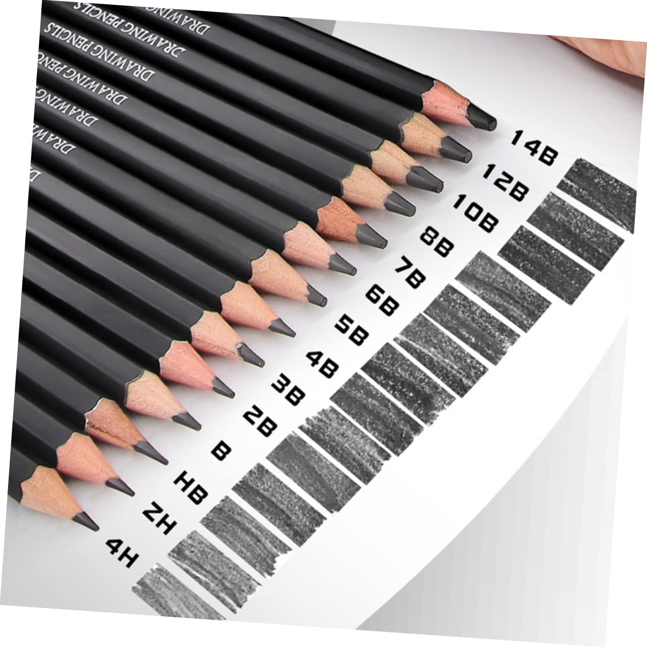 Operitacx 56-Piece Professional Sketch Pencil Set for Artists - Graphite Drawing Pencils for Sketching, Shading & Art Projects - Perfect for Beginners & Professionals (Wooden Case) - Ideal for Studio, Classroom & Home Art Use