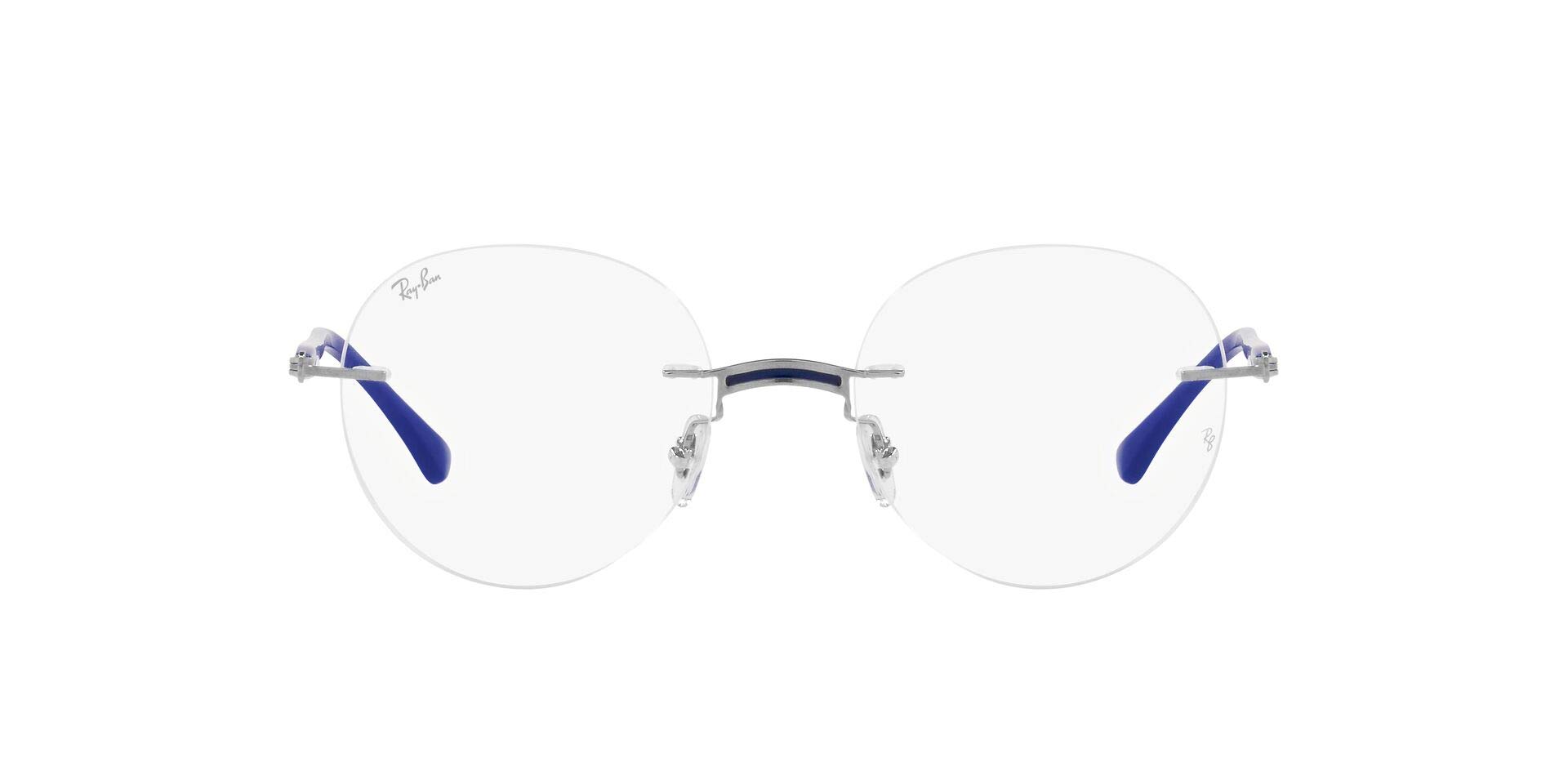 Ray-Ban Rx8768 Titanium Round Prescription Eyeglass Frames for Men & Women - Lightweight & Durable Eyewear for Reading, Work & Fashion